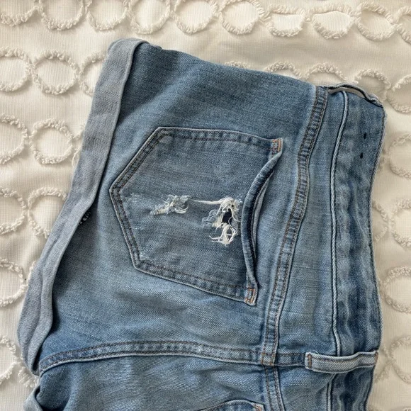 Express Light Blue Denim Shorts - Picture 6 of 7